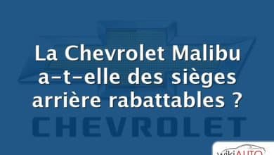 La Chevrolet Malibu a-t-elle des sièges arrière rabattables ?